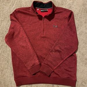 Mens Under Armour L fleece quarter-zip